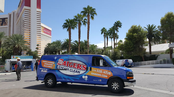 saigers steam clean professionals at a cleaning convention in Las Vegas