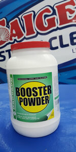 Booster Powder is an organic carpet cleaner detergent