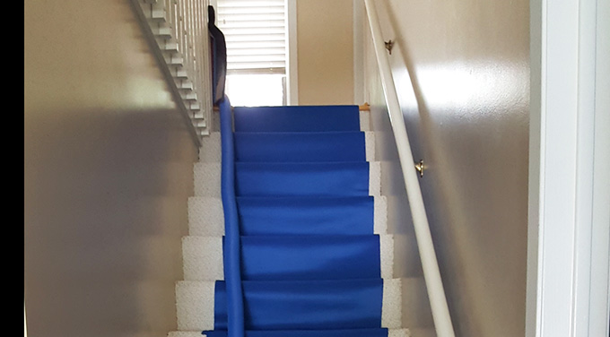 Saigers Steam clean protects your floor and walls on arrival.