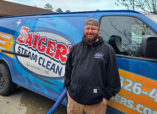 Brady Geving with Saigers Steam Clean